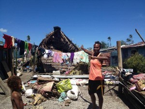 Cyclone Pam destroyed LinLin's house, a member of Vanuatu's Beach volleyball champion team.
