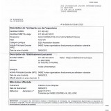 Certificat Sirene - INSEE