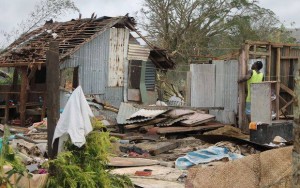 UNICEF Photo of Taunono community, which was completely destroyed
